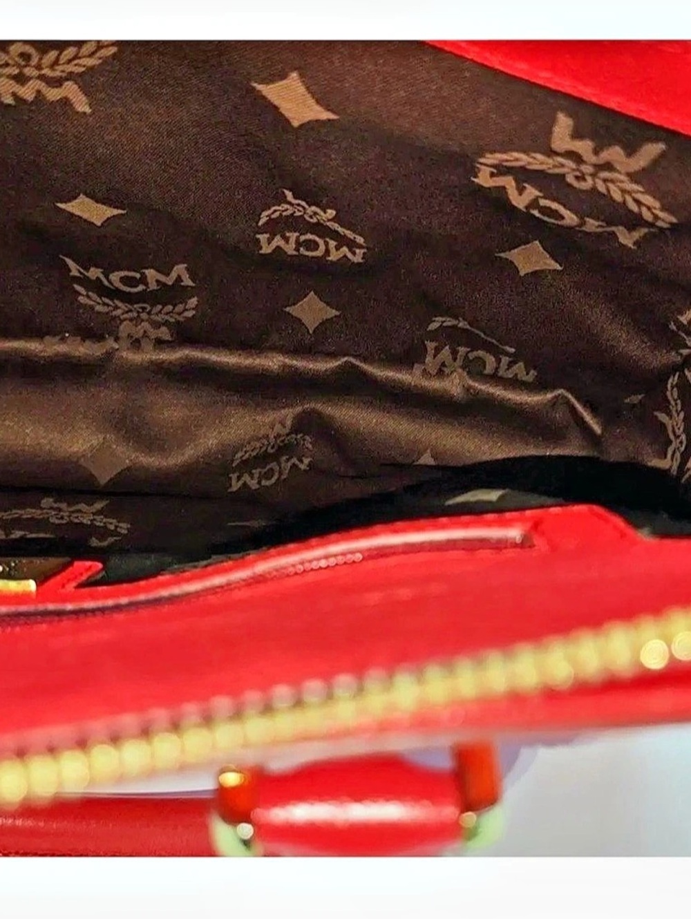 MCM Milano Saffiano Leather Two-Way with COA - Picture 7 of 12